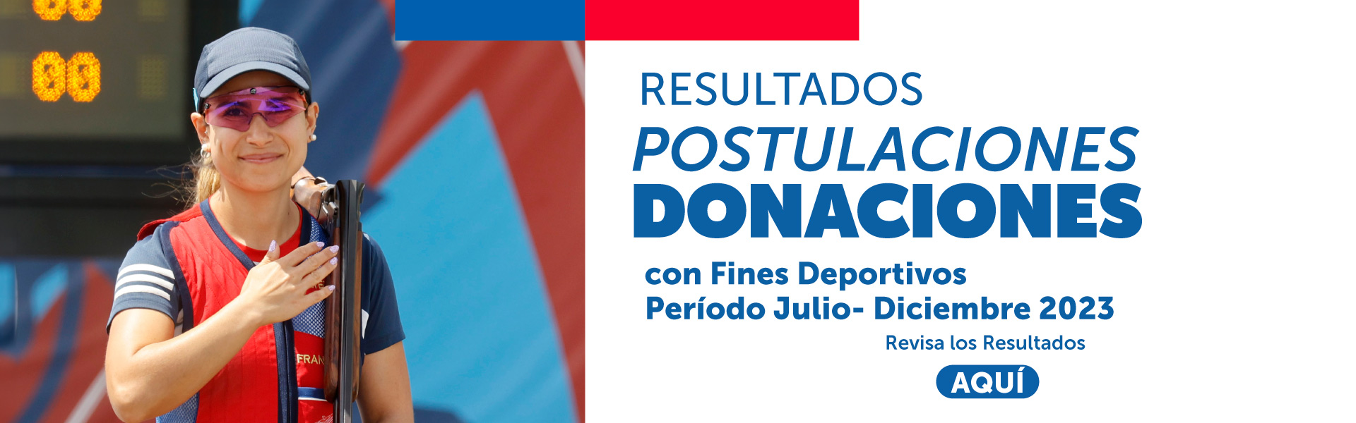 Resultados postulaciones donaciones para Fines Deportivos segundo semestre 2023.