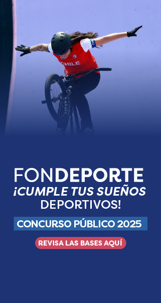 Banner móvil FONDEPORTE, ¡cumple tus sueños deportivos! Concurso público 2025