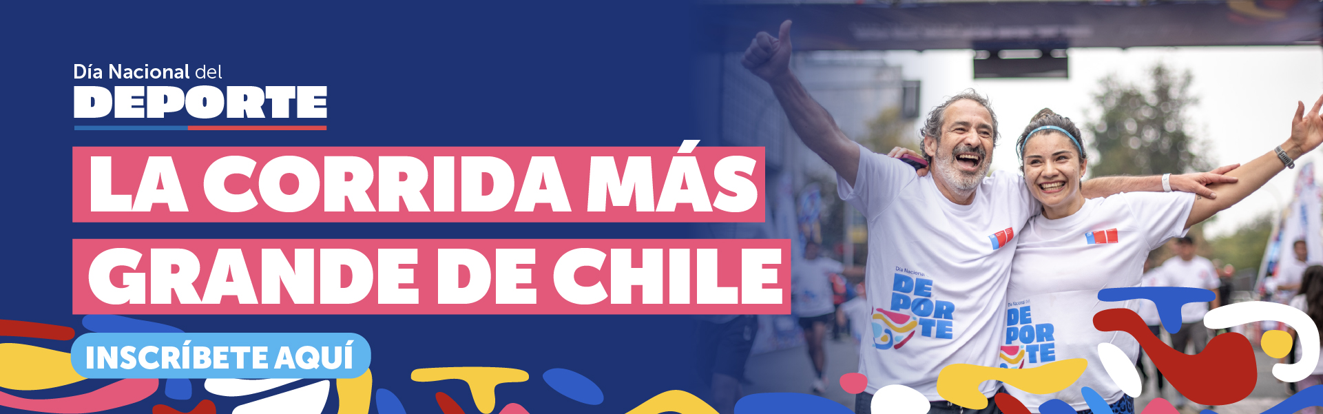 Dia nacional del deporte 2026. La Corrida más grande de Chile. Inscríbete