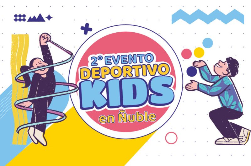 Ilustración para el evento deportivo KIDS de la Región de Ñuble.