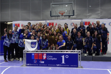 Equipo femenino del Colegio Boston College de Maipú y el masculino del Colegio San Mateo de Osorno, nuevos campeones nacionales del básquetbol juvenil de los Juegos Deportivos Escolares 2024.