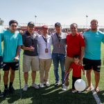 Deportistas y autoridades en Inauguracion de cancha de rugby