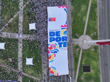 ind dia nacional del deporte vista aerea del lienzo