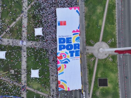 ind dia nacional del deporte vista aerea del lienzo