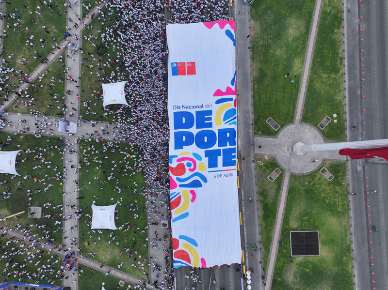 ind dia nacional del deporte vista aerea del lienzo
