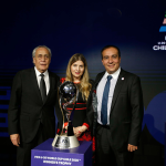 Autoridades en sorteo de grupos mundial sub 20 Chile 2025