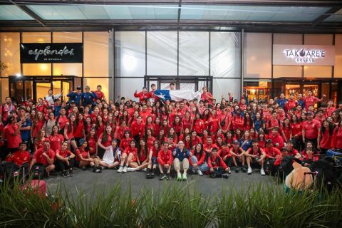 participantes de panamericanos escolares de Paraguay