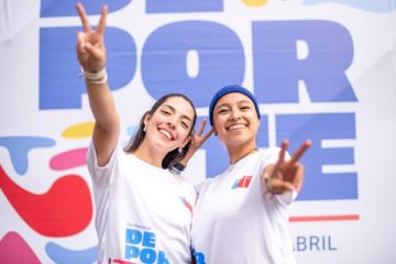 Retiro de kit para la Corrida Más Grande de Chile